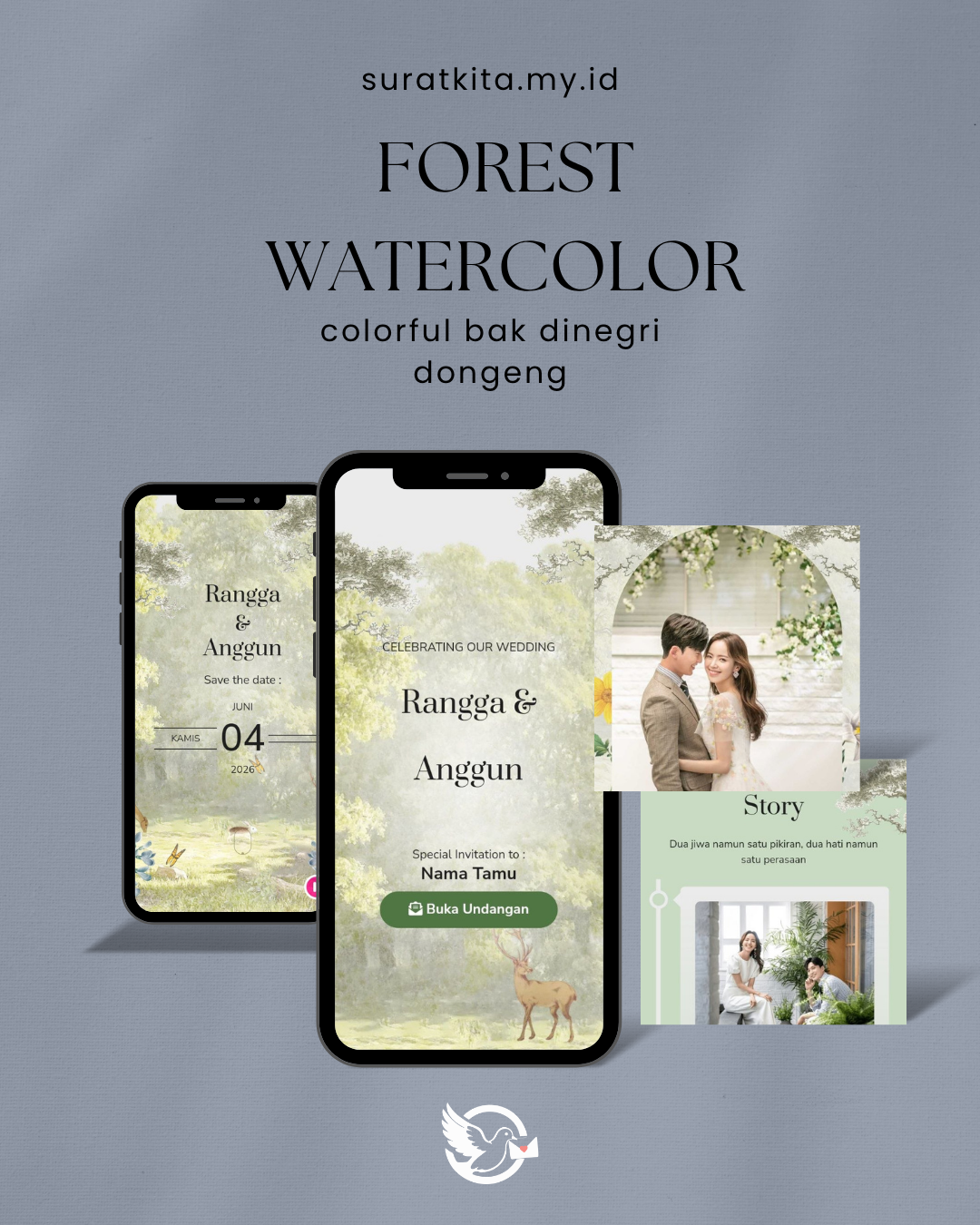 Forest watercolor
