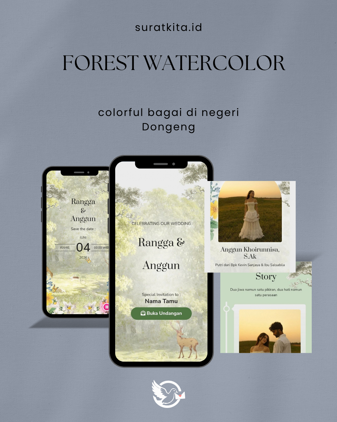 Forest watercolor